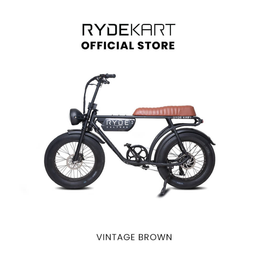 จักรยานไฟฟ้า Rydekart รุ่น Ryde Kart - สีน้ำตาลวินเทจ_9